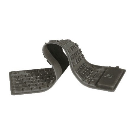 CLAVIER AZERTY SOUPLE NOIR USB ET PS2