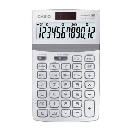 CALCULATRICE BUREAU 12 CH COULEUR BLANC BRILLANT JW200TW