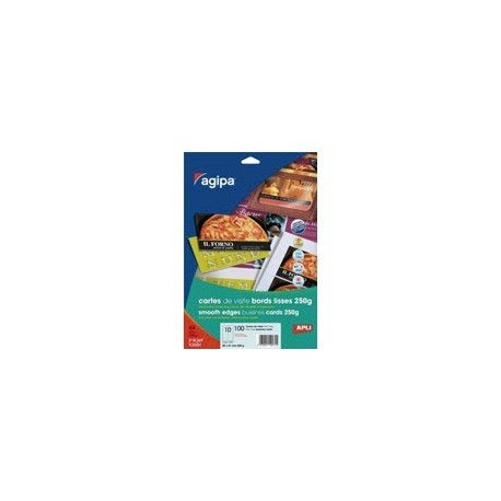 CARTES DE VISITE BORDS LISSES 90x50,8 MM 200G