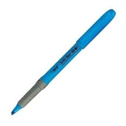 SURLIGNEUR BIC HIGHLIGHTER GRIP BLEU