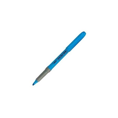 SURLIGNEUR BIC HIGHLIGHTER GRIP BLEU