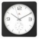 HORLOGE MURALE CARREE NOIR    ALBA HORDUO N