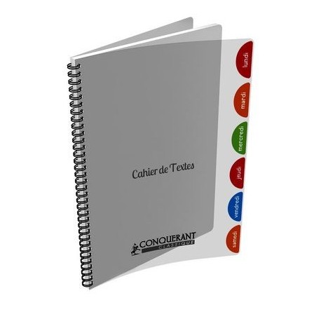 CAHIER TEXT CONQC INT 17X22 124P SEY 90G INC PP 400037799