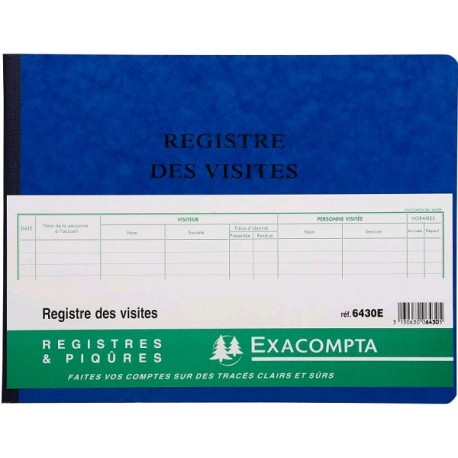 REGISTRE DES VISITES  EXA  6430