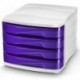  BLOC DE CLASSEMENT 4 TIROIRS CEPBOX GLOSS VIOLET 1003940321