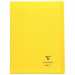 CAHIER POLYPRO PIQÛRE 96 PAGES 21X29,7CM KOVERBOOK SEYÈS 90G JAUNE