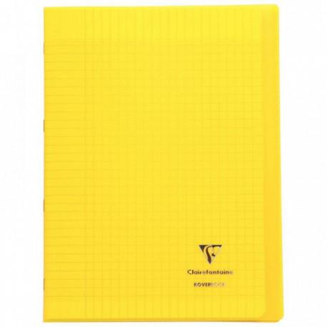 CAHIER POLYPRO PIQÛRE 96 PAGES 21X29,7CM KOVERBOOK SEYÈS 90G JAUNE