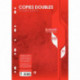 SACHET DE 50 COPIES DOUBLES (200 PAGES PERFORÉES) 21X29,7 CM QUADRILLÉ 5X5 70G B