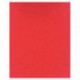 PROTÈGE-CAHIER 2 GRANDS RABATS  FORMAT 18 X 22 CM CARTE LUSTRÉE COLORIS ROUGE