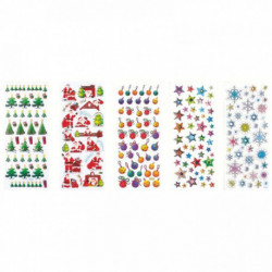 POCHETTE DE 420 STICKERS 3D THÈME NOËL ASSORTIS