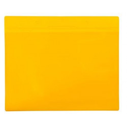 POCHETTE D'IDENTIFICATION MAGNETIQUE A4 PAYSAGE JAUNE x10