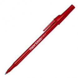 STYLO BILLE PMOP ROUGE Cap Medium 1,0 mm PAPERMAT