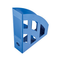 PORTE REVUES DOS 7.5CM POLYSTYRENE BLEU