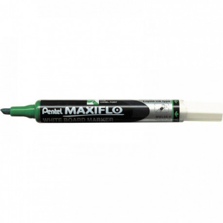 MARQUEUR VERT TABLEAU BLANC MAXIFLO POINTE FINE BISEAUTÉE