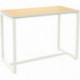 TABLE HAUTE L150CM 6 PERSONNES HÊTRE/BLANC