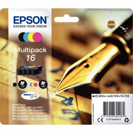 LOT 4CART EPSON T16264 MQ