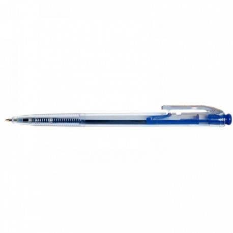 STYLO BLEU CORPS TRANSPARENT RÉTRACTABLE 0.7mm economique