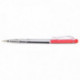 STYLO ROUGE CORPS TRANSPARENT RÉTRACTABLE 0.7MM ECONOMIQUE