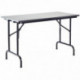 TABLE PLIANTE L120XP60CM GRIS CLAIR