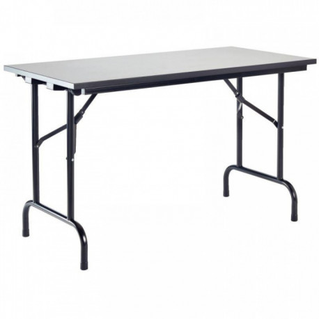 TABLE PLIANTE L120XP60CM GRIS CLAIR