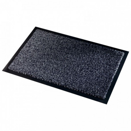 TAPIS 60X150 GRIS ASPECT VELOURS PASSAGE INTENSE 