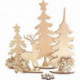 PLANCHE DECOR FORET NOEL BOIS