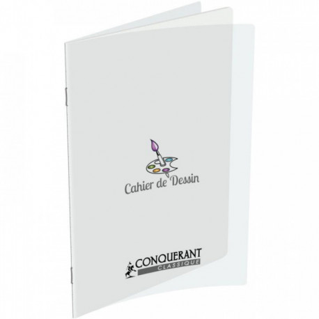 CAHIER 24X32 48P  PIQ. POLYPRO DESSIN   120 G HAMELIN 400002788