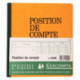 PIQÛRE DE 20 FEUILLES POSITIONS DE COMPTE FORMAT 21 X 19 CM