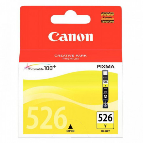 CLI526Y JAUNE CANON 9ML 530PAGES CART.J.ENC.