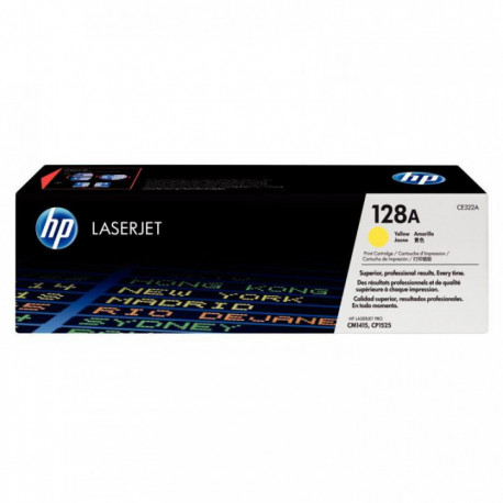 CE322A=128A HP CE322A TONER JAUNE LASER JET CP1525 Pro CM1415 1525  CE322A=128A