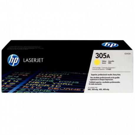 CE412A=305A TONER HP JAUNE CE412A=305A  2600P HP