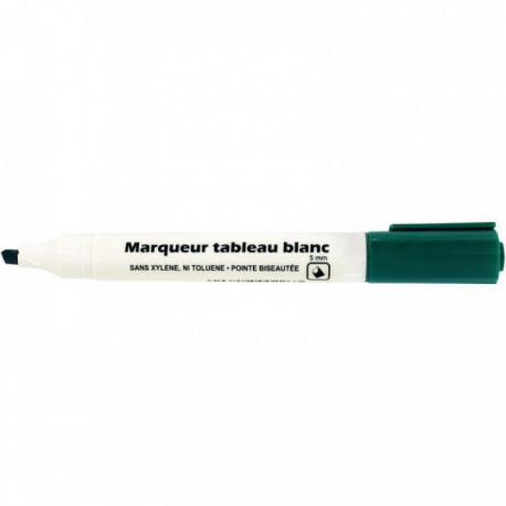 MARQUEUR VERT TABLEAU BLANC POINTE BISEAUTÉE 5MM