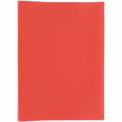 PROTÈGE-DOCUMENTS COUVERTURE SOUPLE EN POLYPROPYLÈNE 60 VUES, ROUGE