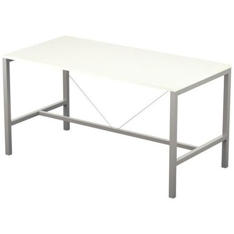 TABLE DE RÉUNION ARIALPERFORM L120CM PLATEAU BLANCPIEDS BLANC