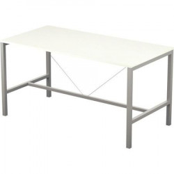 TABLE DE RÉUNION ARIALPERFORM L120CM PLATEAU BLANCPIEDS BLANC