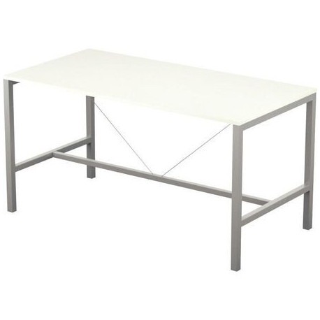 TABLE DE RÉUNION ARIALPERFORM L200CM PLATEAU BLANCPIEDS BLANC