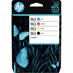 CARTOUCHES MARQUE HP *LOT DE 4* 6ZC70AE NOIR CYAN MAGENTA JAUNE