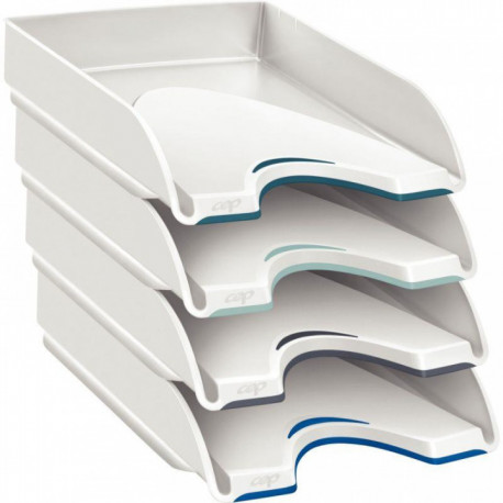 CORBEILLES À COURRIER SOFT LOT DE 4 ASSORTIES