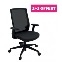 FAUTEUILS *LOT DE 2+1 OFFERT* PAPILLON avec ACCOTOIRS - SYNCHRONE AUTOMATIQUE BLOCABLE 4 POSITIONS