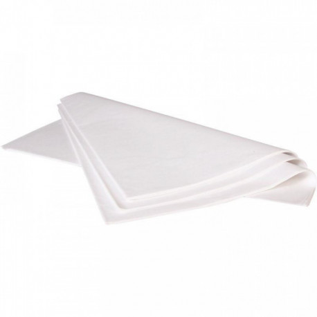 PAQUET DE 480 FEUILLES DE PAPIER DE SOIE 75X50CM BLANCHES