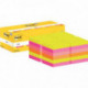 BLOC REPOSITIONNABLE 76X76 ASS  100 F  PQT18+ 6 OFFERTS  POST-IT ASSORTIS  6 GRATUITS