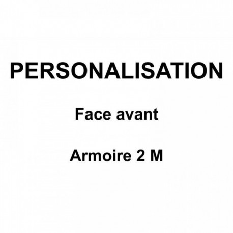 PERSONNALISATION FACE AVANT ARMOIRE 2M