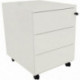 CAISSON MOBILE PROFESSIONNEL EN MÉTAL 3 TIROIRS BLANC