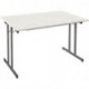 TABLE PLIANTE MULTIUSAGE L120 CM P60 CM BLANC