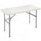 TABLE PLIANTE EN POLYPROPYLÈNE L122 CM P61 CM GRIS