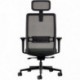 FAUTEUIL VOLT FAB.FR STRUCTURE NOIRE GR CONFORT POMPE LOMBAIRE TETIERE  ACCOUDOIRS 3D DOS ET ASSISE TAPISSES CYPRES 110KG