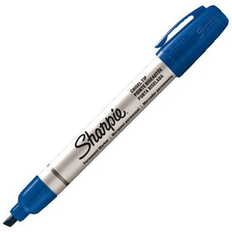 MARQUEURS SHARPIE METAL MOYEN BISEAUTE BLEU